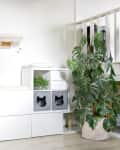 Cat "condos" made out IKEA cabinetry