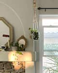Vintage Battery Operated Wall Sconce with Cute Transparent Tulip Glass Lampshade Wireless Rechargeable Light with Remote Control