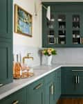 Apartment Therapy Scullery Kitchen Ideas lead image with scullery kitchen with deep green cabinets