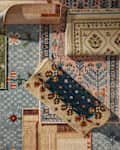 Rug collection laid out.