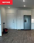 Modern kitchen with light wood cabinetry, stainless steel appliances, and a spacious open layout.