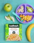 Kidfresh Wagon Wheels Mac and Cheese meal.