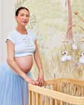 Isabella Boylston in her baby nursery