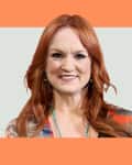 Headshot of Ree Drummond on graphic background
