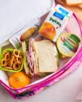 Child's lunchbox prepared for back to school