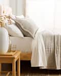 Organic Cotton Channel Stitch Coverlet Set