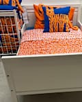 Sundvik bed on display at IKEA.