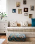 Modern home decor and interior of a domestic living room with furniture