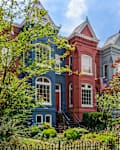 Row of Townhouses in Washington, DC