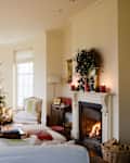 19th century farmhouse conversion decorated for Christmas