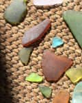 High Angle View Of Glass Pebbles