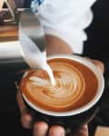 Cropped Image Of Barista Making Coffee At Cafe