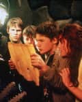 THE GOONIES, from left: Josh Brolin, Sean Astin, Corey Feldman, Kerri Green,