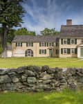 Old new england colonial home dating from 1735 in Concord, Massachusetts, USA