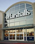 Portland, Oregon, USA - Sep 18, 2019: Marshalls Store in Portland's Cascade Station Shopping Center at dusk. Marshalls is a chain of American off-price department stores owned by TJX Companies.