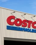 Costco Wholesale storefront with large red and blue signage.