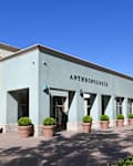 NEWPORT BEACH, CALIFORNIA - 22 APR 2023: Anthropologie, in Fashion Island, selling upscale boho-chic womenswear, shoes, accessories and home decor.
