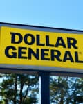 Dollar General Store Sign, Nashville, North Carolina, USA, October 23, 2023