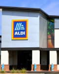 Chandler, AZ. - Aug 01 2024: Aldi is the common company brand name of two German multinational family-owned discount supermarket chains operating over 12,000 stores in 18 countries, including the U.S.