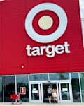 CHICAGO - AUGUST 27 2024: A Couple Enters a Target Store at 4631 W Foster Ave in the Mayfair Neighborhood in August 2024 in Chicago.