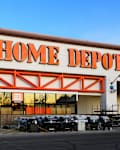 Bothell, WA, USA - January 26, 2025; Facade with brand sign at The Home Depot store