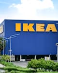 Samut Prakan Thailand JUN 9 2024: Exterior view of IKEA located at Mega Bangna shopping mall. IKEA has been founded in Sweden, the world's largest furniture store.