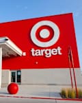Denton, TX - USA - 5-31-2025 - Exterior view of a newly built Target store where Americans buy goods affected by global trade, tariffs, and a boycott because of a cancelled DEI program by corporate.