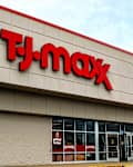 Wausau, WI, USA - August 17, 2025: The facade of a TJ Maxx store. The brand aims to provide a treasure hunt-like shopping experience due to its rapidly changing assortment of products. Editorial Use.