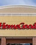 HomeGoods store sign on the building in Salt Lake City, UT, USA on May 12, 2023. HomeGoods is an American chain of discount home furnishing stores.