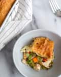 Recipe for Reese Witherspoon's Chicken Pot Pie Casserole.