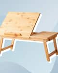 bed desk with laptop stand
