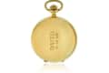 Gold pocket watch engraved with "DAVID 6 12 95" on the back.