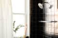 Pretty, clean shower featuring showerhead