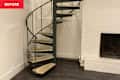Staircase in white space