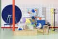 Colorful studio photo of items from the IKEA 80th anniversary Nytillverkad collection