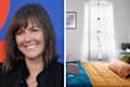 Left: Leanne Ford; Right: bedroom with sheer white curtains