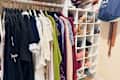 Organized closet.