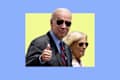 U.S. President Joe Biden gives a thumbs up as he walks with first lady Jill Biden to Marine One on the South Lawn of the White House July 14, 2023 in Washington, DC. Biden is spending the weekend at Camp David in Maryland. (Photo by Drew Angerer/Getty Images)
