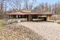 Exterior of Frank Lloyd Wright designed home.