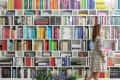 Colorful bookshelf by The Novogratz