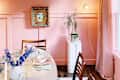 Dining room painted Rose Season by Clare Paints.
