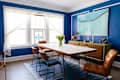 Sapphire color dining room as lead image for Jewel Tone Colors Apartment Therapy