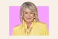 Headshot of Martha Stewart on graphic background