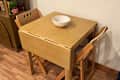 Article drop leaf dining table folded.