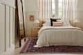 Bedroom with Anthro Ruggable collab rug
