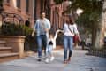 family walking outdoors