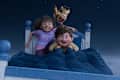 IN YOUR DREAMS - In Your Dreams is a comedy adventure about Stevie (12) and her little brother Elliot (8) who journey into the absurd landscape of their own dreams. If the siblings can withstand a snarky stuffed giraffe, zombie breakfast foods, and the queen of nightmares, the Sandman will grant them their ultimate dream come true... the perfect family. Cr: Netflix © 2024