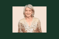 Martha Stewart on colorful background
