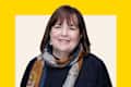 Headshot of Ina Garten on colorful graphic