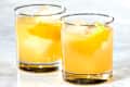 Two penicillin cocktails on a marble background.